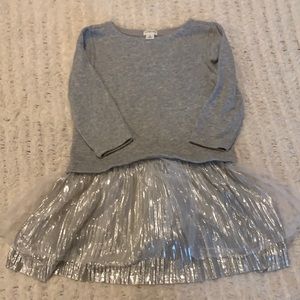 Crewcuts mixed media dress size 6